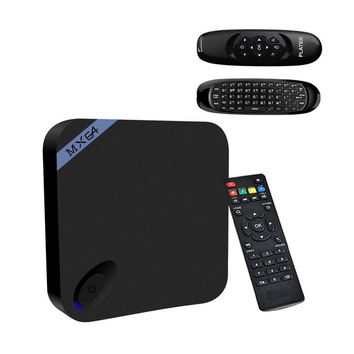 Plater MX64 TV Box Android Lollipop 5.1 Kodi Amlogic S905 Quad-core H.265 HEVC HDMI2.0 2GB/8GB 1000M/LAN 2.4/5.8GHz...