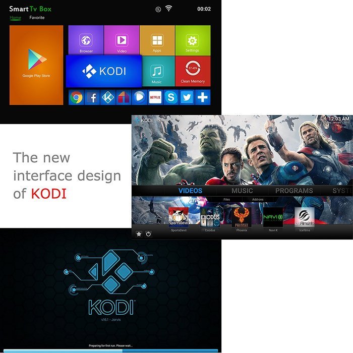 KOLOF X96 Amlogic S905X TV Box Android 6.0 Kodi 16.1 2G 16G Streaming Media Players N4