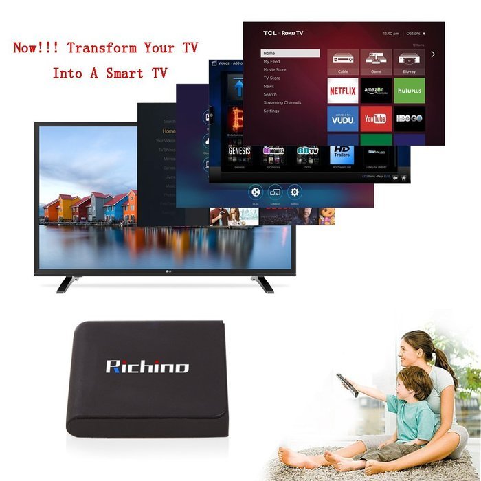 2016 Newest Richino I9X Android 6.1 KODI 16.0 Amlogic S905X Quad-Core 1GB+8GB Fully Loaded TV Box 3D,4K, H.265... N2