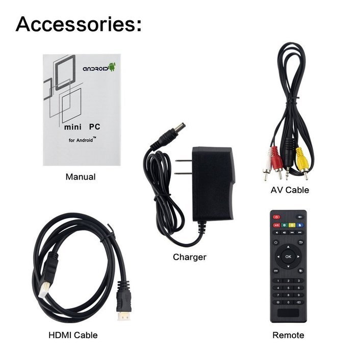 WISEWO Android TV Box CS918 Quad Core Mini PC 2G/8G with KODI/XBMC Fully Loaded Smart TV Box Full HDMI Media Player N8