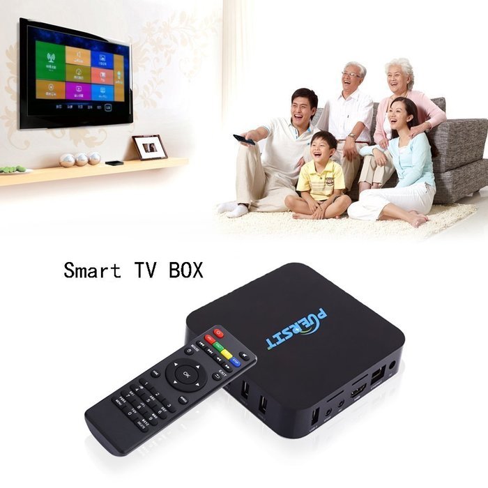 NEW Puersit TV BOX Q Pro Android Kodi 16.0 Amlogic S805 Quad Core 1GB/8GB Full Loaded Wifi, 1080P, Smart Media... N5