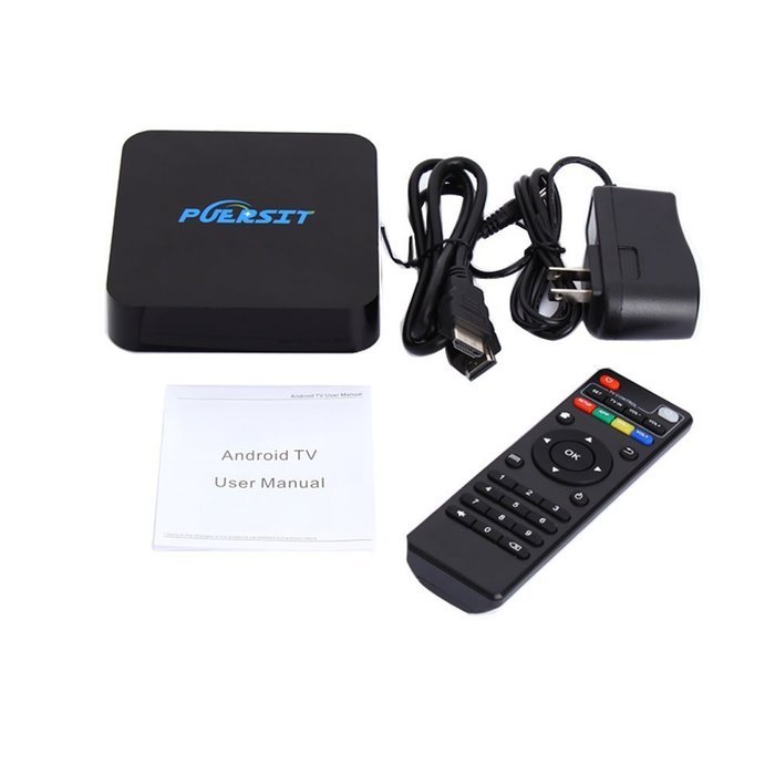 NEW Puersit TV BOX Q Pro Android Kodi 16.0 Amlogic S805 Quad Core 1GB/8GB Full Loaded Wifi, 1080P, Smart Media... N7