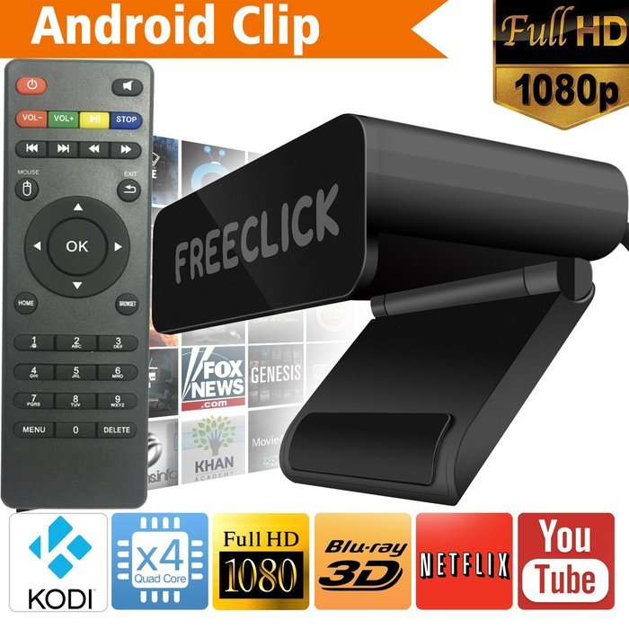 FOLDABLE Android TV Box WiFi Clip Full HD 1080P TV XBMC KODI Box V15.2 Quad Core Amlogic S805 1GB/8GB Android...