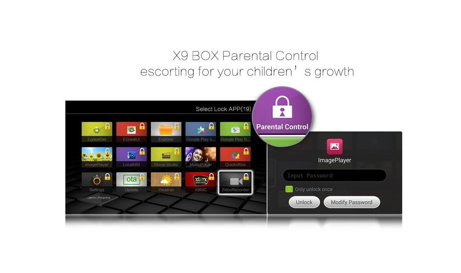 Zidoo X9 Android 4.4 HDMI IN Recorder Quad Core Android TV Box 2G/8G Wifi Bluetooth 4K*2K H.265 HD Picture in... N6