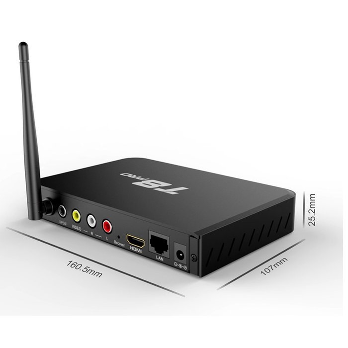 GULEEK T8 Pro Anroid 5.1 smart tv box media player with Metal Case Amlogic S812 Quad Core 4k*2k Output Dual Channel... N3