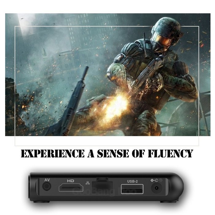 2017 Model GooBang Doo Android 6.0 TV Box, T95X Android TV Box Amlogic S905X 64 Bits and True 4K Playing N7