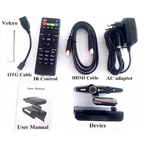 Dupad Story All-In-One MX HD23 Android 4.4 TV Box 2.0MP 1080P Camera Quad Core 1GB+ 8GB Built in DSP Skype with... N9