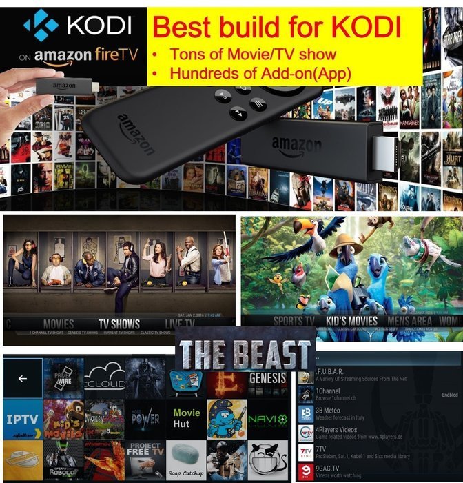 Kodi 16.1 Streaming tv stick KodiSam unlocked fully loaded