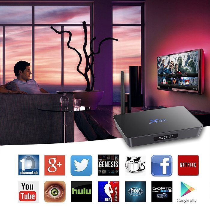 KOLOF X92 OTT Android 6.0 TV Box Amlogic S912 Octa Core KODI 16.1 2G 16G Streaming Media Player N7