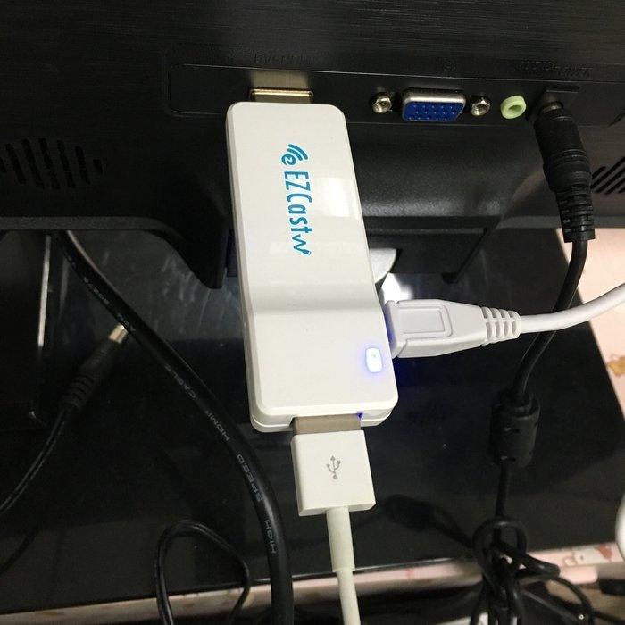 EZCast Wire HDMI Miracast Dongle TV Stick WiFi Display Receiver Supports EZCast App Miracast AirPlay DLNA Compatible... N4
