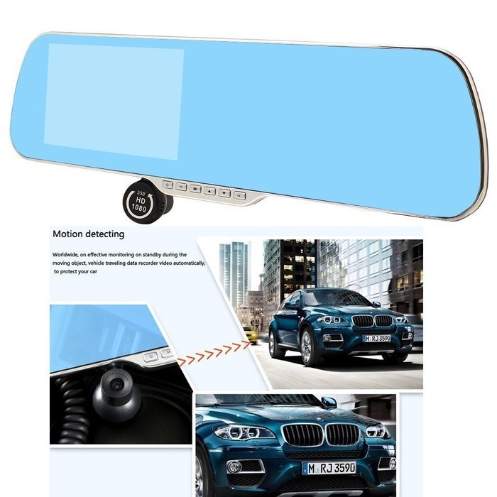 Toboy Dvr-AR05 Big 5 Inch Blue Touch Screen Parking Display Car Full Hd Dash Cam Car Camera DVR Car Video Recorder...