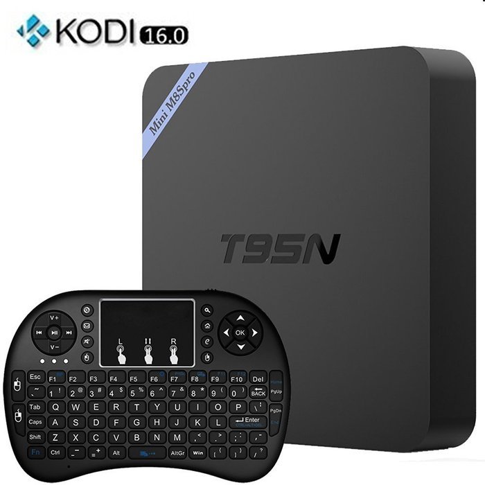 Easytone T95N Mini M8S Pro Kodi 16.0 Amlogic S905 Android 5.1 TV Box 4K Streaming Media Player 2GB/8GB with WiFi...
