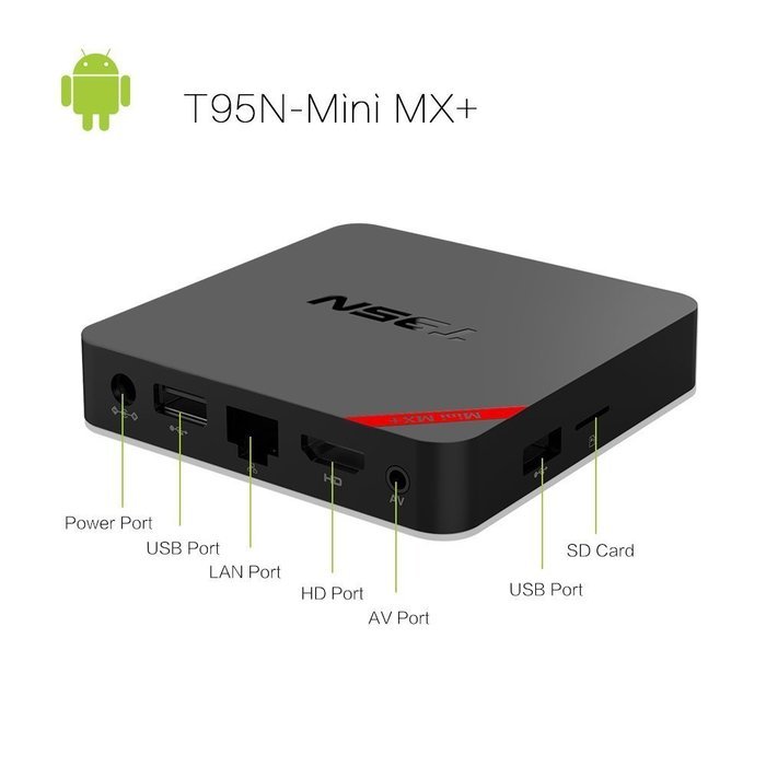 Easytone T95N Mini M8S Pro Kodi 16.0 Amlogic S905 Android 5.1 TV Box 4K Streaming Media Player 2GB/8GB with WiFi... N18