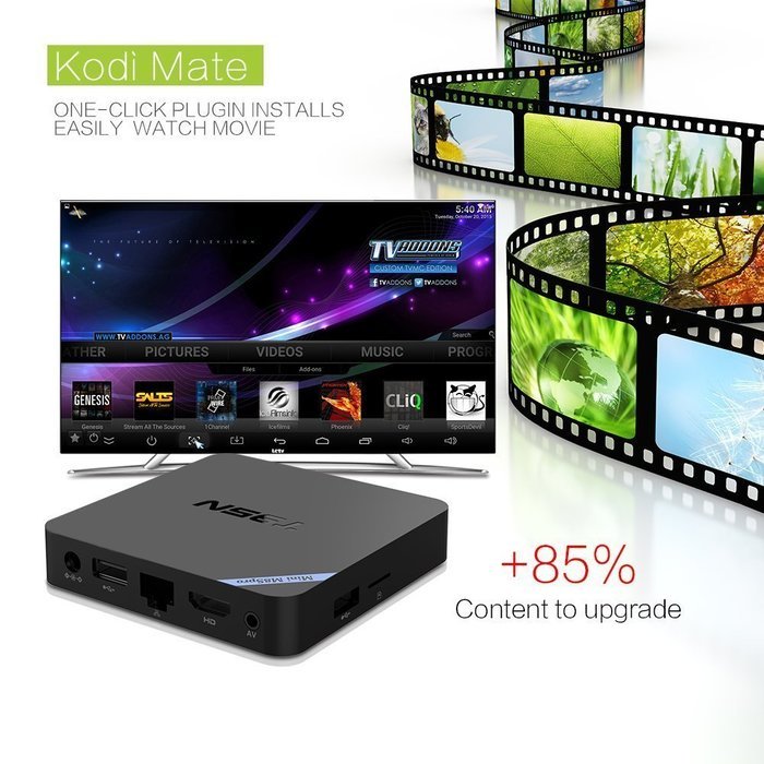 Easytone T95N Mini M8S Pro Kodi 16.0 Amlogic S905 Android 5.1 TV Box 4K Streaming Media Player 2GB/8GB with WiFi... N25