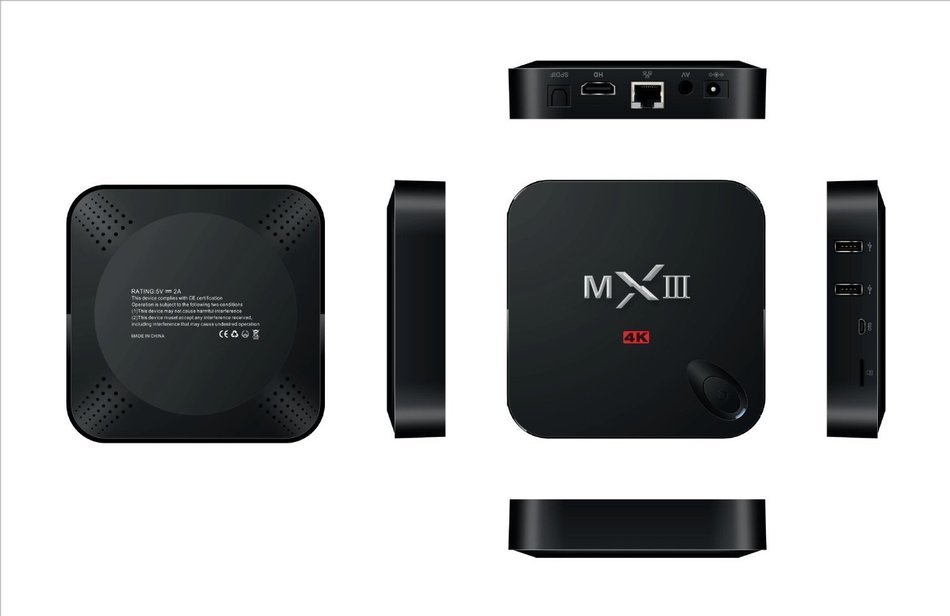 Bros Unite MX3 MXIII Amlogic S812 Android TV Box Quad Core with 2G 8G 2.4/5GHz Dual Wifi Bluetooth 4.0 HDMI DLNA... N2