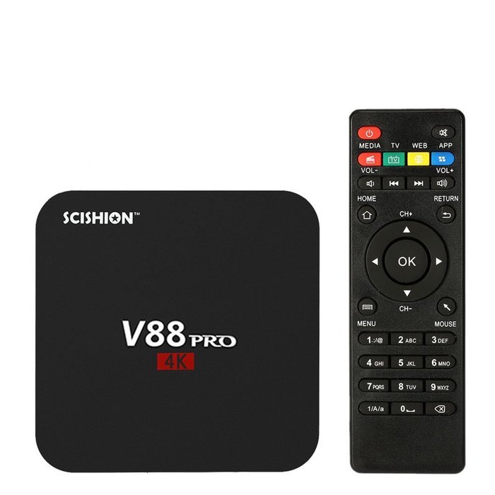 Docooler V88 PRO Smart Android 6.0 TV Box Amlogic S905X Quad Core 64bit KODI16.1 XBMC VP9 UHD 4K HDMI Mini PC... N9
