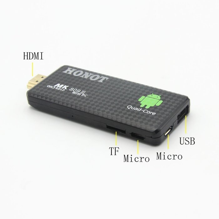 HONOT MK809III Android 4.4 TV Dongle Stick Mini PC Quad Core Rockchip RK3188T 2G/8G KODI DLAN WiFi Bluetooth 4.0... N3