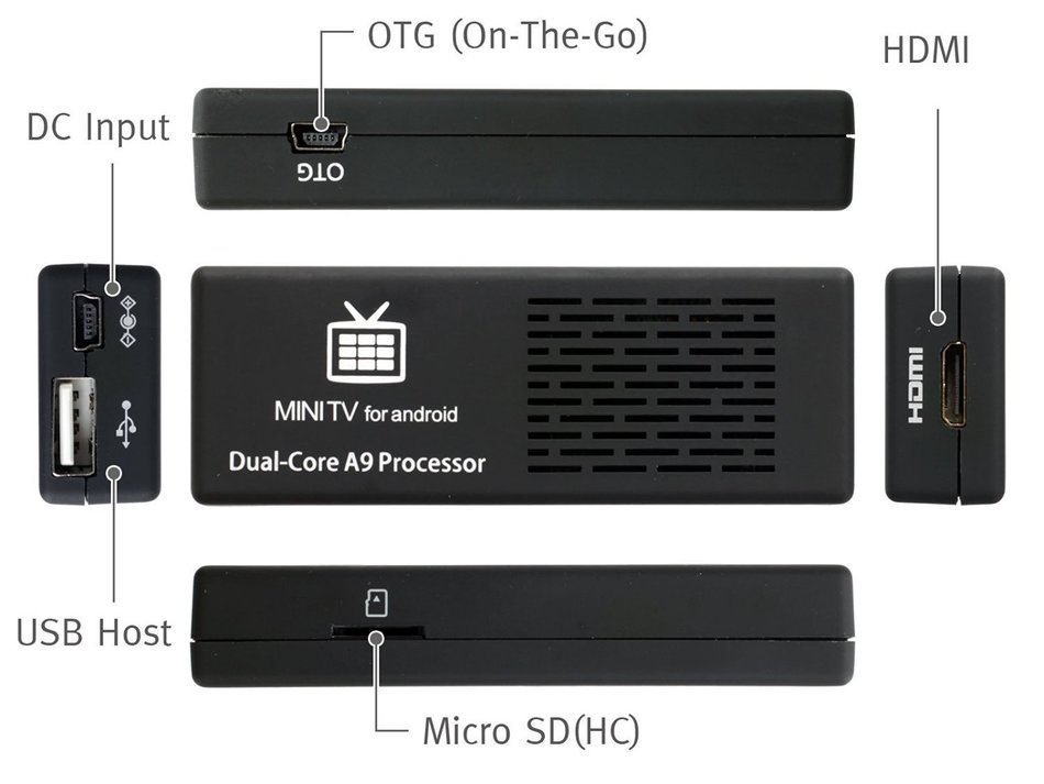 WINGONEER Bluetooth MK808B Dual Core Android 4.1 TV BOX Rockchip RK3066 Cortex-A9 Mini PC Smart TV Stick N4