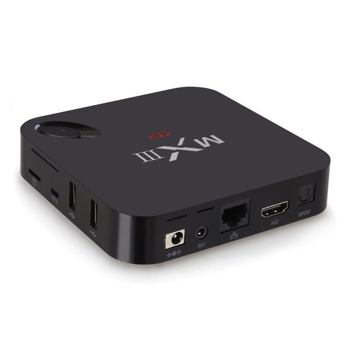 PowerLead Ptox P012 Amlogic S802 Android 4.4 Quad Core Tv Box 4K HD Xbmc Streaming Media Player MX3 TV Box (Black) N2