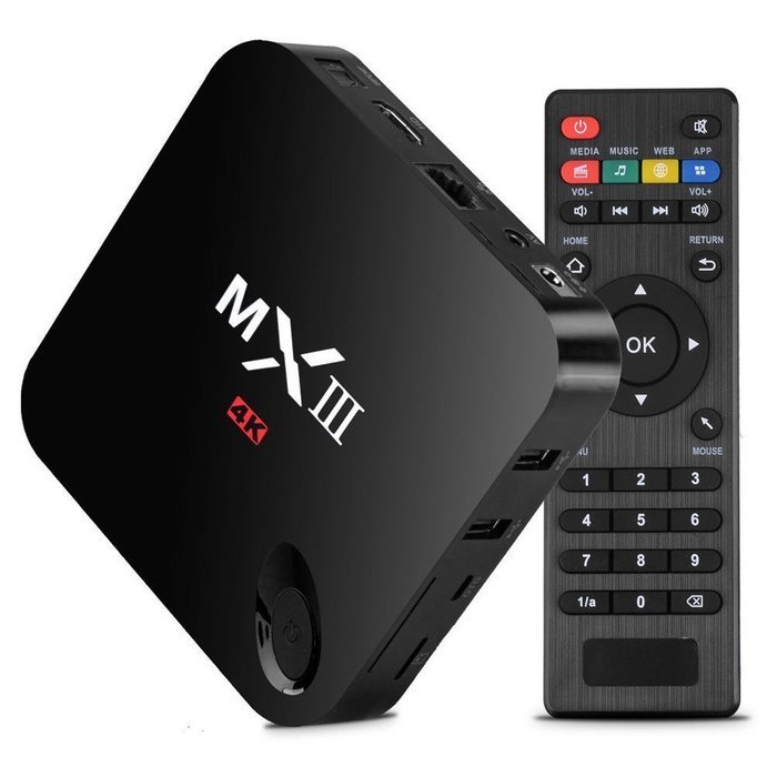 PowerLead Ptox P012 Amlogic S802 Android 4.4 Quad Core Tv Box 4K HD Xbmc Streaming Media Player MX3 TV Box (Black) N5