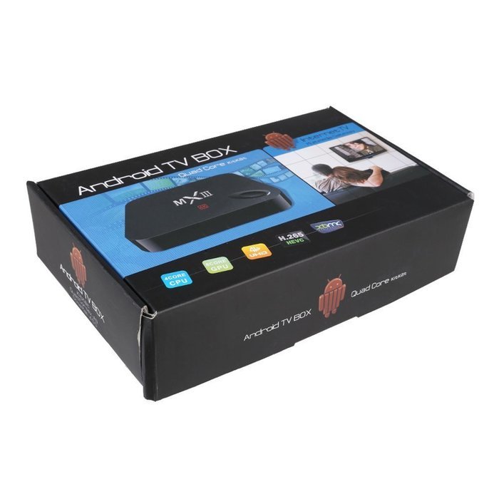 PowerLead Ptox P012 Amlogic S802 Android 4.4 Quad Core Tv Box 4K HD Xbmc Streaming Media Player MX3 TV Box (Black) N8