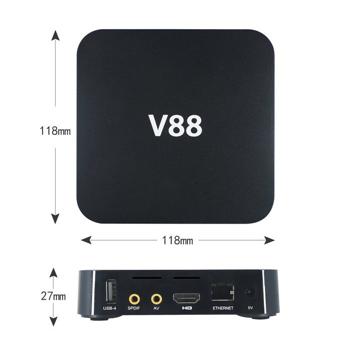 KODI 4K Android Tv Box, 1080P Smart Multimedia Player, Internet Streaming Media Player Rockchip 3229 Quad Core... N6