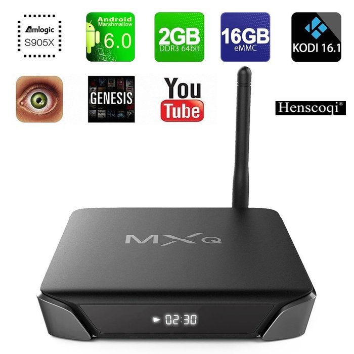 Henscoqi MXQ PRO 4K Android TV Box Amlogic S905 Android 5.1 Lollipop Streaming Media Player 1G+8G Memory 1000M... N15