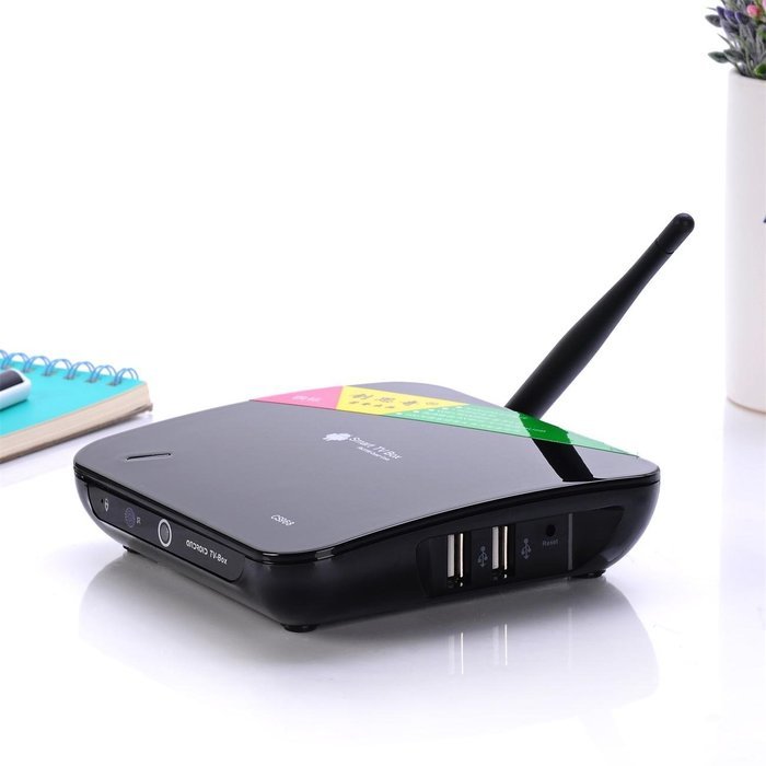 Voxlink Android 4.4.2 Quad Core XBMC TV Box HDMI HDD Player CS968 Mic RK3188 2G+8G with External Wifi Antenna...