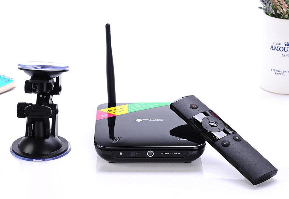 Voxlink Android 4.4.2 Quad Core XBMC TV Box HDMI HDD Player CS968 Mic RK3188 2G+8G with External Wifi Antenna... N7