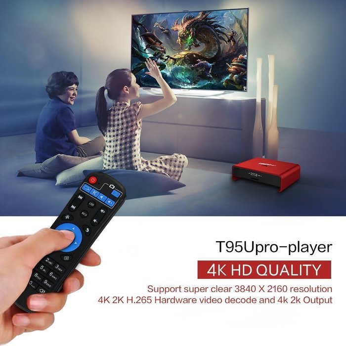 Smart Android 6.0 TV BOX, U2C T95U Pro Kodi 16.1 Amlogic S912 Octa-core 2GB 16GB LAN 100M/1000M with Fully Loaded... N5