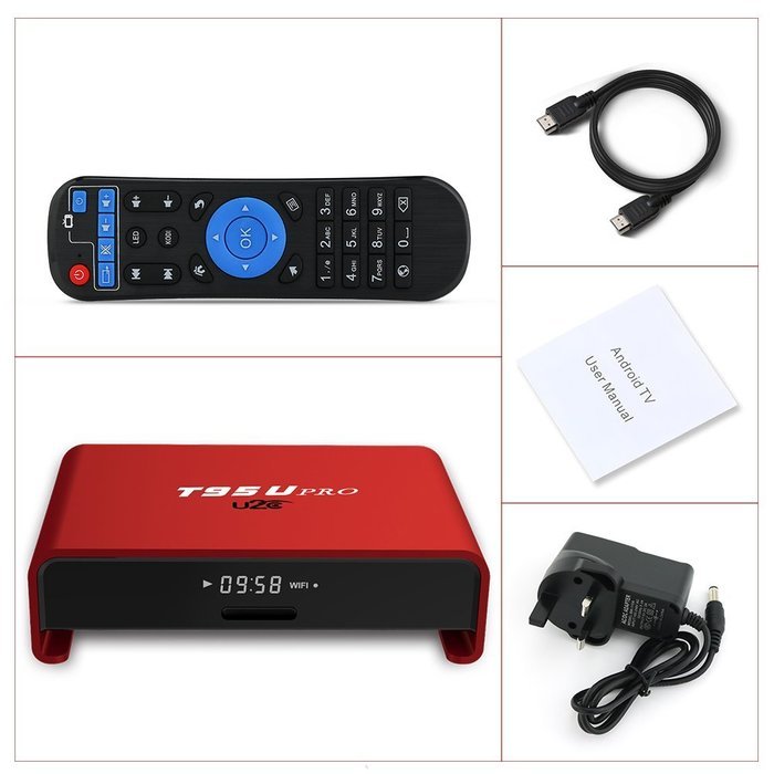 Smart Android 6.0 TV BOX, U2C T95U Pro Kodi 16.1 Amlogic S912 Octa-core 2GB 16GB LAN 100M/1000M with Fully Loaded... N7