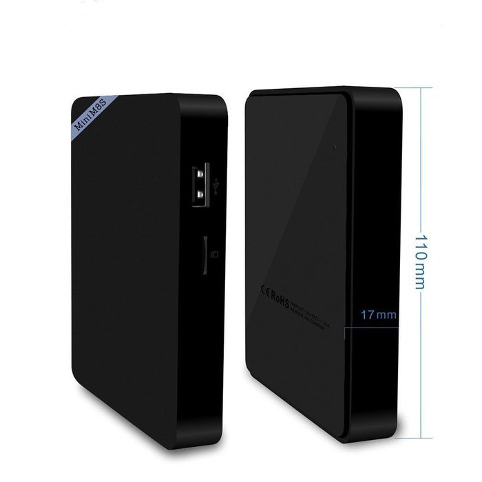 [2016 NEWEST TV BOX]ALSTEN Mini M8S II Android TV Box-Google Android 6.0-2G Memory Amlogic S905X-Ultra 4K Smart... N4