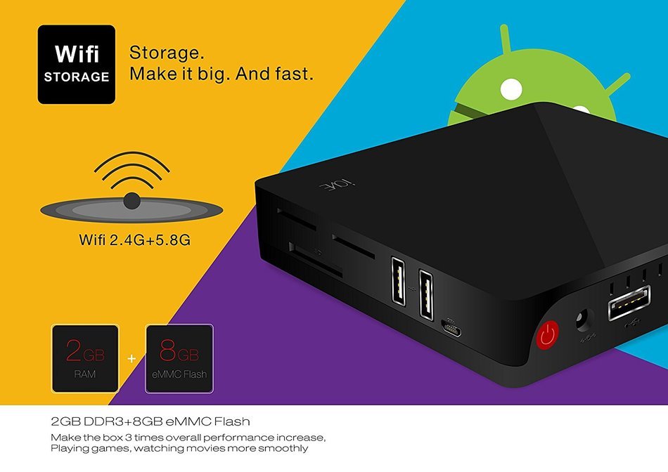 Henscoqi Beelink I68 RK3368 Octa Core Smart Android TV Box Support Bluetooth 4.0 UHD 4K x 2K Full HD 1080P HEVC... N3