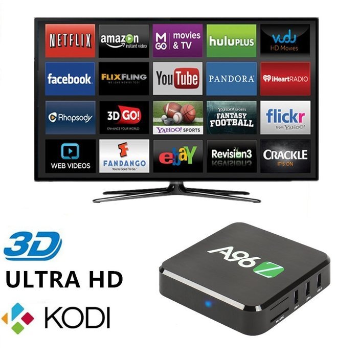 Jabond A96Z Set Top Android 6.0 Ott TV Box Fully Loaded KODI(XBMC) 17.0 Dual WIFI 2.4G/5G Amlogic S905X Quad Core... N4