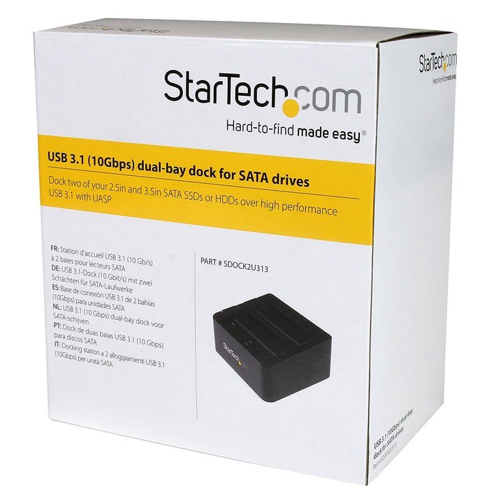 StarTech.com Universal Hard Drive Docking Station 2.5 and 3.5 Inches HDD and SSD with UASP and SATA III (UNIDOCKU33) N13