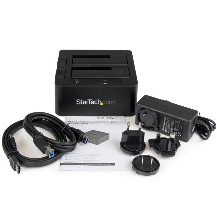 StarTech.com Universal Hard Drive Docking Station 2.5 and 3.5 Inches HDD and SSD with UASP and SATA III (UNIDOCKU33) N16