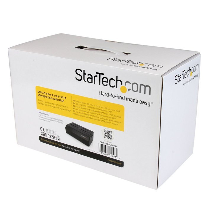 StarTech.com Universal Hard Drive Docking Station 2.5 and 3.5 Inches HDD and SSD with UASP and SATA III (UNIDOCKU33) N22