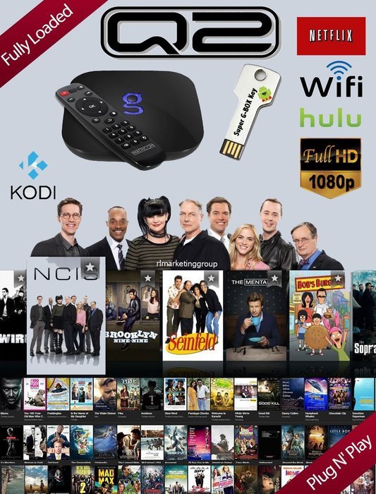 2016 NEWEST Plug N' Play Matricom G-Box Q2 Quad/Octo Core [2GB/16GB/4K] with Super G-box Q Key