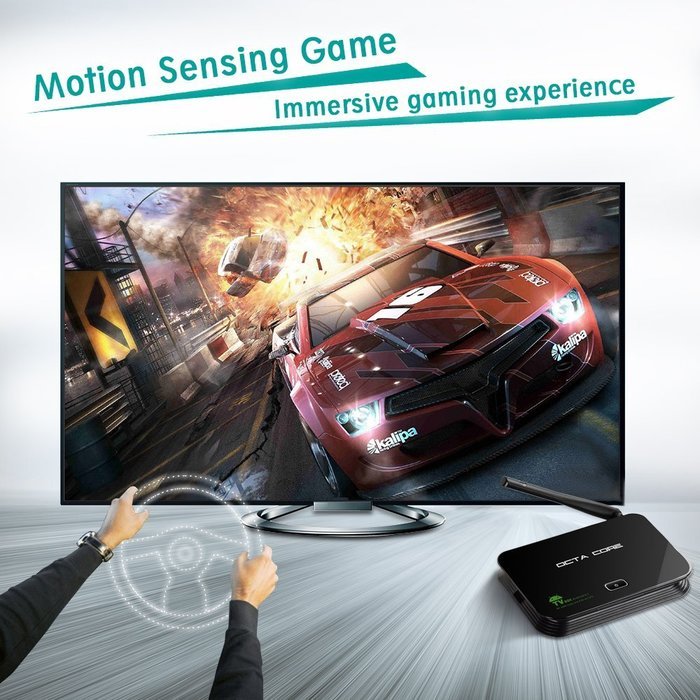 Yuntab Z4 Android 5.1 Streaming Media Player Octa Core 2GB/16GB, 64 bits HDMI 2.0/ H.265/ 4K with 2.5G/5G with... N6