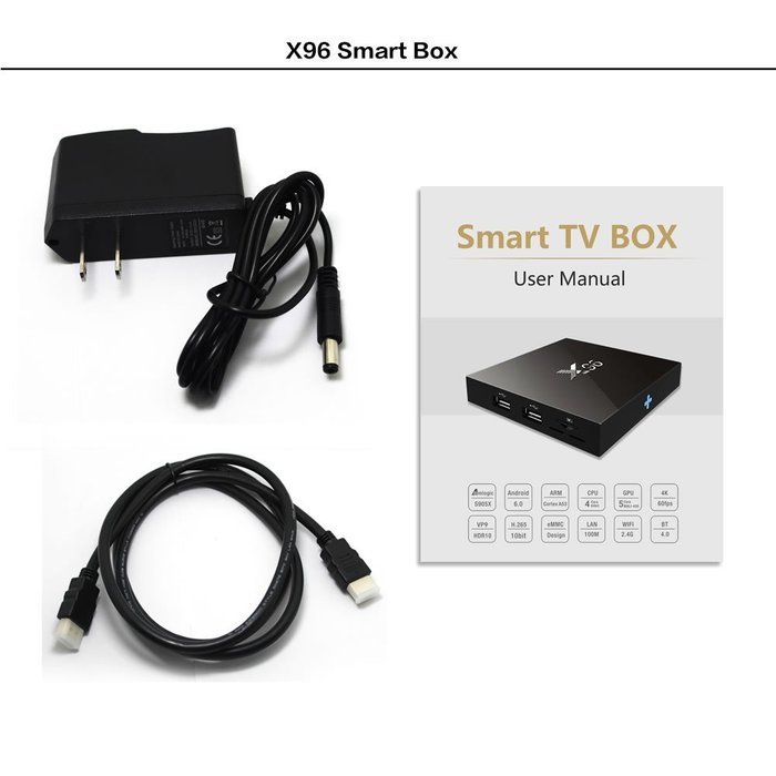 BAIVON X96 Android 6.0 Marshmallow 4K TV Box,Kodi 16.1 Amlogic S905X Quad Core ARM Cortex A53 2.0GHz 64bit UltraHD... N6