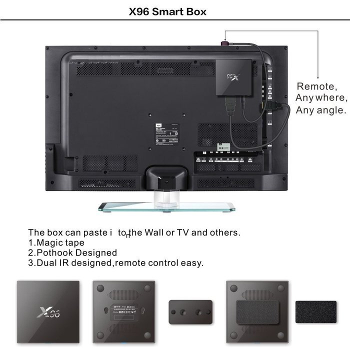 BAIVON X96 Android 6.0 Marshmallow 4K TV Box,Kodi 16.1 Amlogic S905X Quad Core ARM Cortex A53 2.0GHz 64bit UltraHD... N7