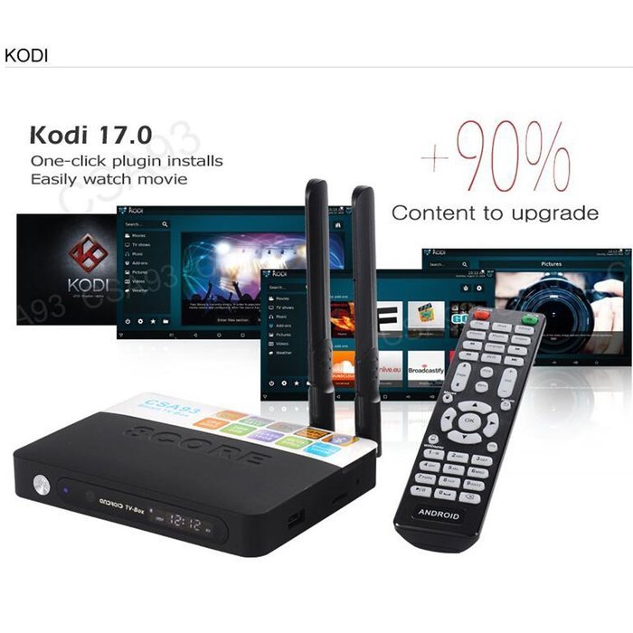 Epteam Android 6.0 Amlogic S912 Octa-Core [2G DDR3/16G] Kodi 17.0 Dual Wifi 2.4G/5G H.265 Ethernet 100M/1000M... N7