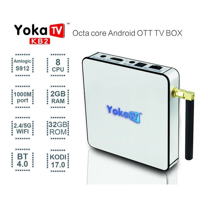 NPET KB2 S912 Android 6.0 Marshmallow TV Box Octa core 2GB 32GB Streaming Media Player Kodi 17.0 1000M Ethernet N2