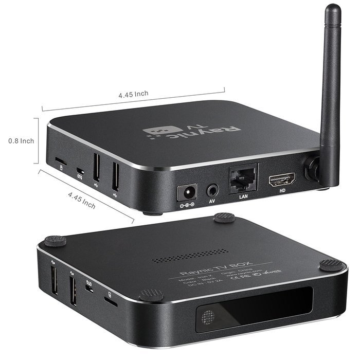 Raynic X Quad-Core Android 5.1.1 HDMI 4K TV BOX Full Loaded KODI 16.2 Watch Any TV Programs TV Streaming Media... N3