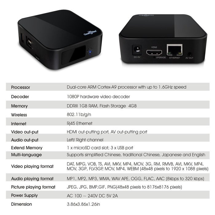Sungale STB378 Smart TV Box-Your ultimate state-of-the-art online media center N4