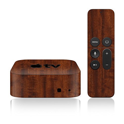 iCarbons Dark Wood Skin for Apple TV 4th Gen. / Remote Skin Included 4th Generation