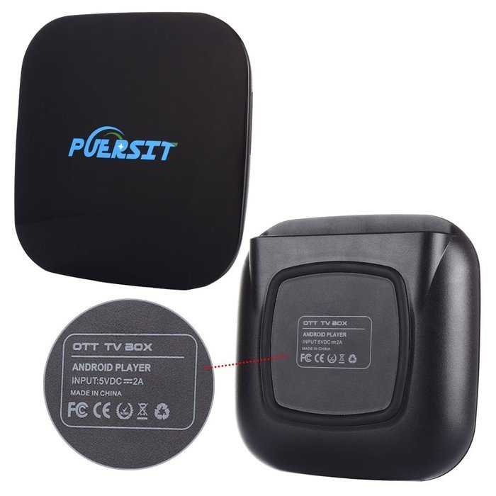 2016 NEW Puersit [2GB/16GB/4K] Quad-Core A53 Android 5.1 Smart TV BOX Amlogic S905 Streaming Media Player Bluetooth... N6