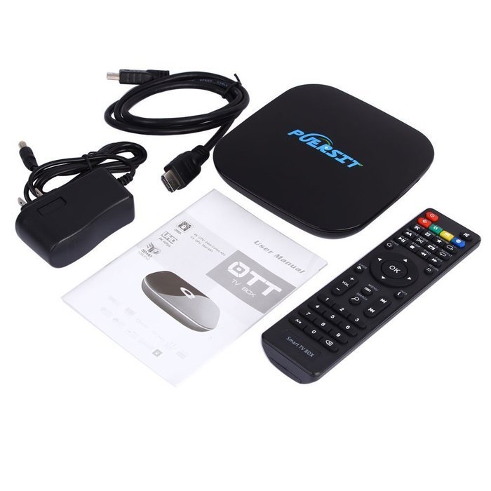 2016 NEW Puersit [2GB/16GB/4K] Quad-Core A53 Android 5.1 Smart TV BOX Amlogic S905 Streaming Media Player Bluetooth... N7