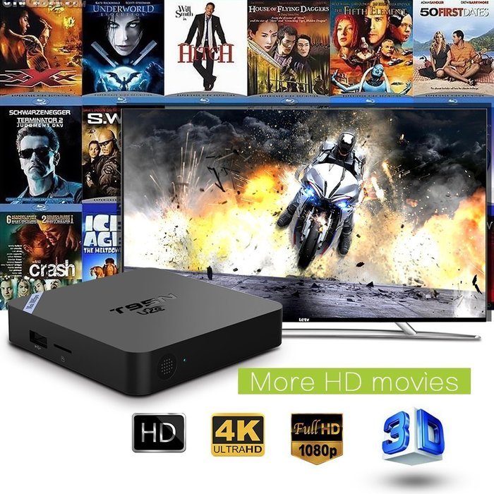 U2C&reg; T95X Mini Android 6.0 TV Box Kodi 16.1 Ultra HD 4K Amlogic S905X Quad Core Fully Loaded 3D WiFi 1G 8G Google... N23