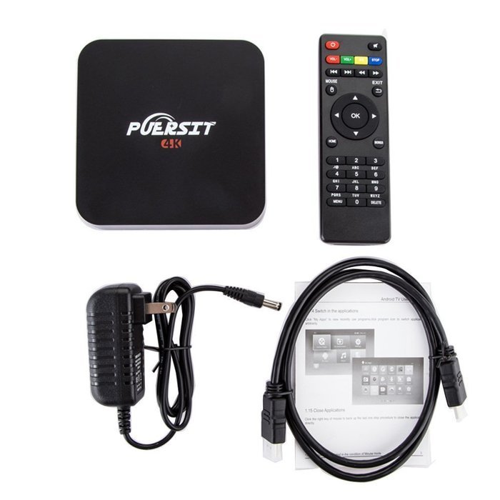 NEW Puersit Android 5.1 Quad core 4K WIFI TV Box Q1 pro KODI 16.0 Miracast 4K/2K 1GB+8GB, H.265,3D , OTT TV, IPTV N4